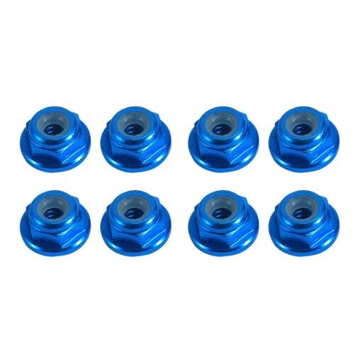 8 Écrous De Blocage De Roue En Nylon Métallique M2 Pour Voiture Sur Chenilles 1/24 Rc Axial Scx24 Axi90081 Axi00001 Axi00
