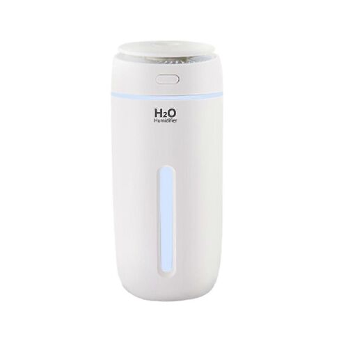 Mini humidificateur de voiture pour la maison 400 ml petit humidificateur d'air à brume froide avec veilleuse LED 7 couleurs, murmure