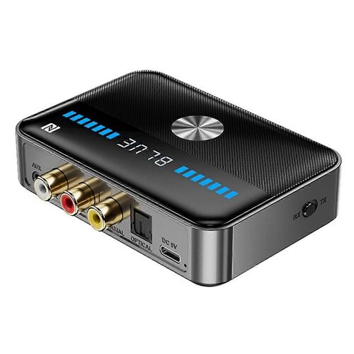 Récepteur Bluetooth 5.3NFC Adaptateur Bluetooth Coaxial Fibre Optique Hifi Bluetooth Émetteur Universel