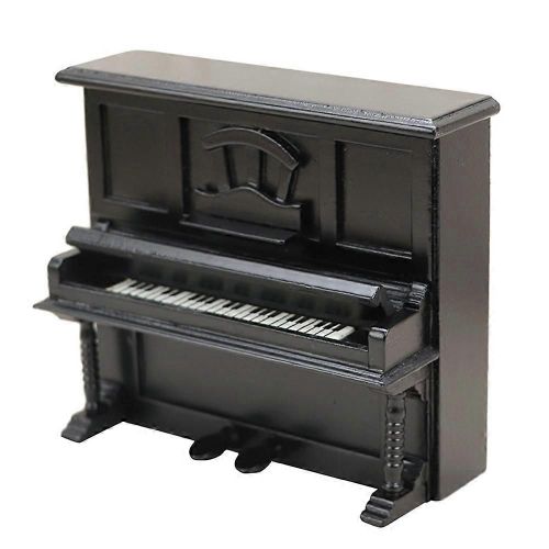 Pour Ob11 1/12 Échelle Maison de poupée Noir Miniature Piano en bois Simulation Piano Classique Modèle Jouet Ac