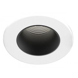 Spot LED encastré fixe EF8 - 7W - 3000K-4000K - blanc/noir ARIC