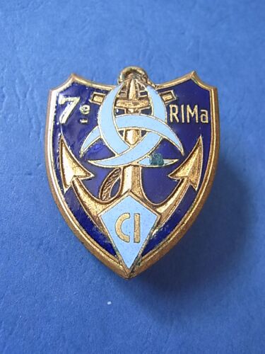 Insigne Tdm / 7° Regiment Infanterie De Marine - Centre D'instruction / Original
