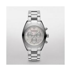 Emporio Armani Ar5960 - Ladies Silver Sportivo Chrono Watch