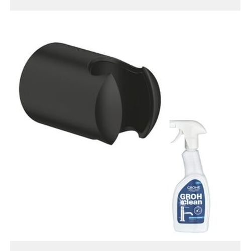 Grohe - Support mural pour douchette GROHE Vitalio noir mat + nettoyant GrohClean - Noir