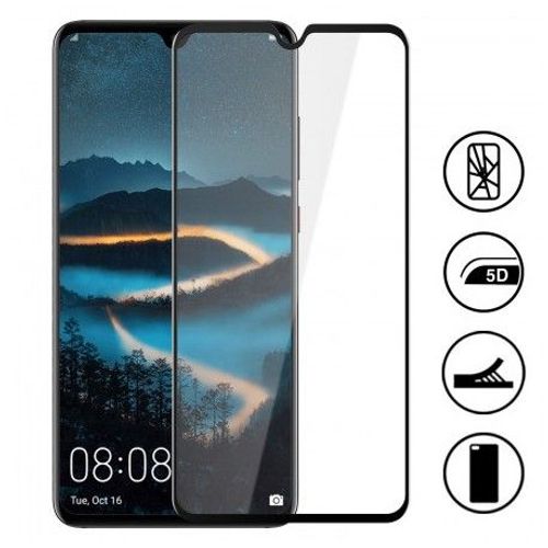 Film Verre Trempé Pour Huawei Mate 20 Lite Intégral Noir