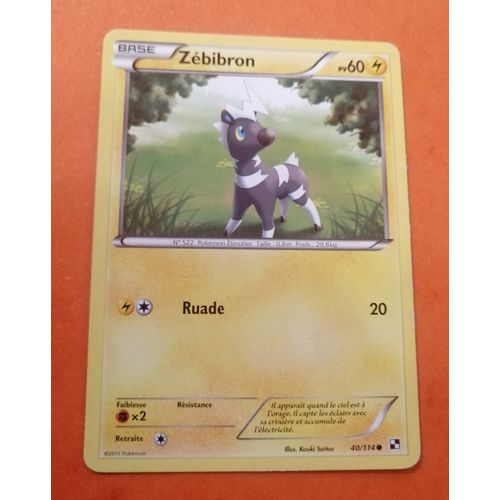 Zebibron 60 Pv 40 /114 Noir Et Blanc