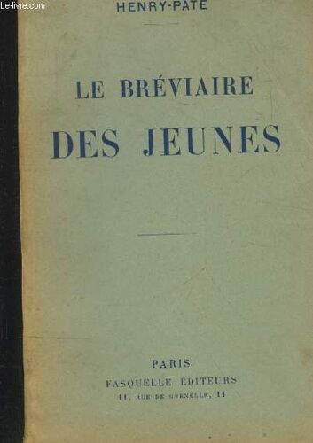 Le Bréviaire Des Jeunes