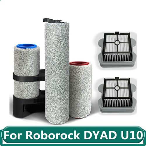 Accessoires pour aspirateur de sol sans fil Xiaomi Roborock DYAD U10, brosse à rouleau, pièces filtrantes lavables