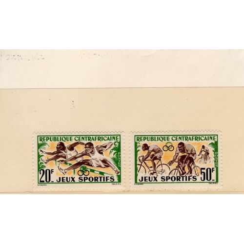 Timbres-Poste De République Centrafricaine (Jeux Sportifs Africains)