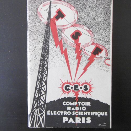 Catalogue De Materiel T.S.F Du Comptoir Radio Electro-Scientifique - C.E.S. Paris