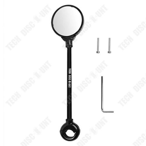 Rétroviseur De Vélo Et Moto Tech Discount - Miroir Convexe En Acrylique - Réglable Multi-Angle - Poids Léger