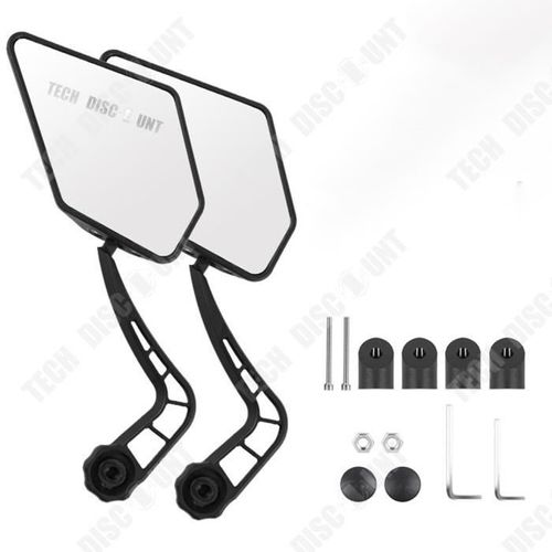 Rétroviseur De Vélo Vtt Électrique - Td® - Montage Rapide - Miroir En Verre - Réglable À 360°