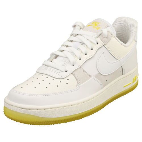Nike Air Force 1 07 Low Baskets Blanc Jaune