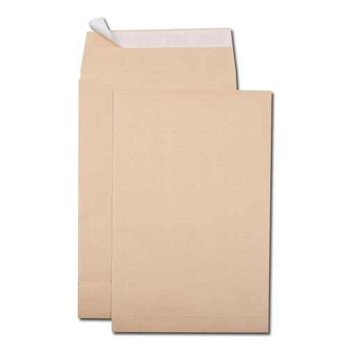 Gpv Boite De 250 Sacs À Soufflets Kraft Armé Brun 300x470 130 G/M² Bande De Protection