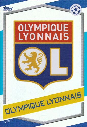 Carte Topps Match Attax - Embleme Olympique Lyonnais - Lyo 1 - Champions League 2016/2017 -