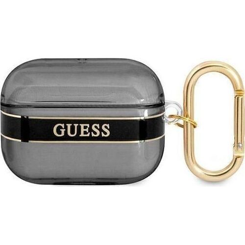 Guess GUAPHHTSK AirPods Pro housse noire, ?tui pour ?couteurs + casque, Noir