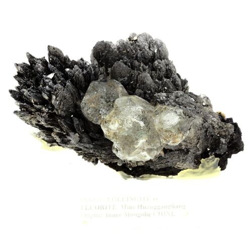 Lollingite + Fluorite. 4000.0 Ct. Huanggang Fe-Sn Deposit, Inner Mongolia, Chine.