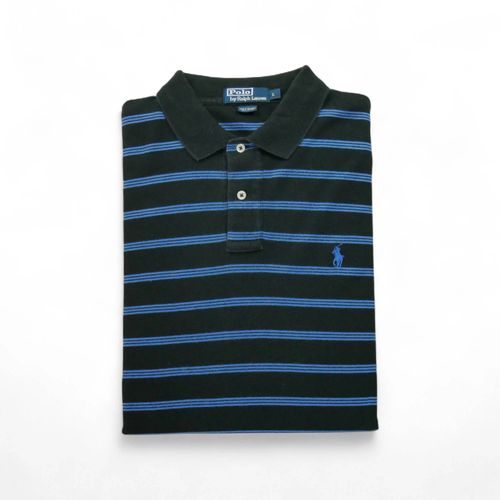 Reconditionné - Polo Manches Courtes Homme Noir - Taille L - Homme - Noir
