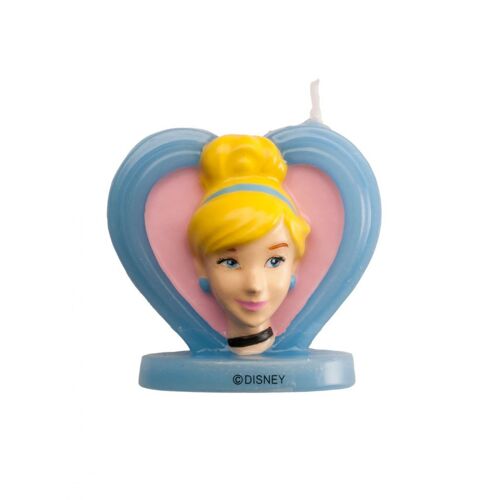 Bougie d'anniversaire 3D Cendrillon 5,5 cm