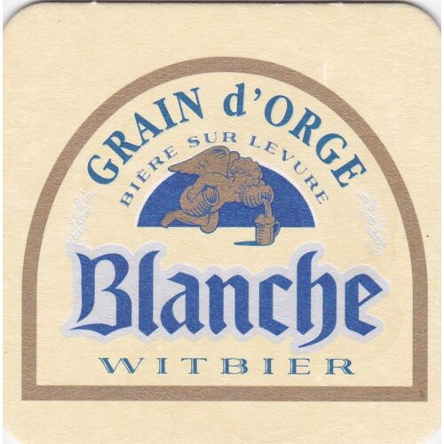 Sous-Bock De Bière Grain D'orge Blanche