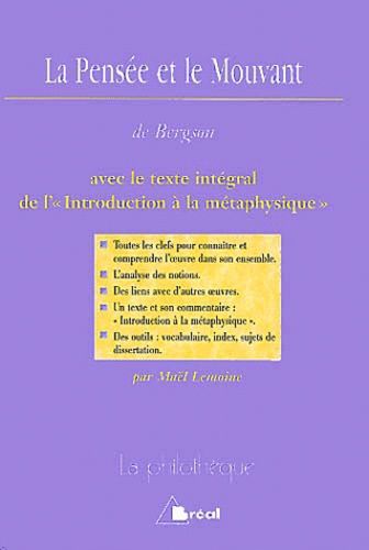 La Pensée Et Le Mouvant De Bergson