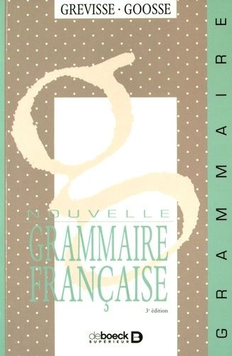 Nouvelle Grammaire Française