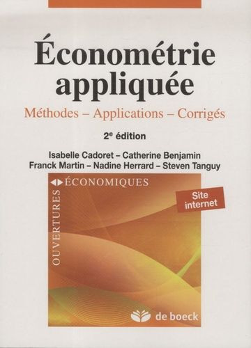 Econométrie Appliquée - Méthodes, Applications, Corrigés