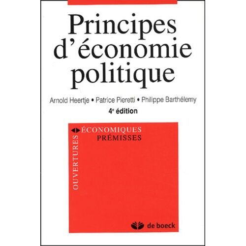 Principes D'économie Politique