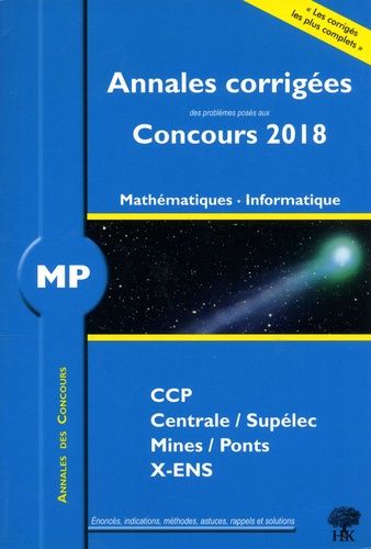 Mathématiques, Informatique Mp - Edition 2018