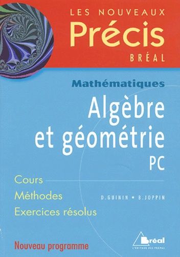 Algèbre Et Géométrie Pc