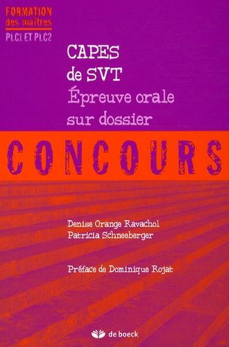 Capes De Svt - Epreuve Orale Sur Dossier