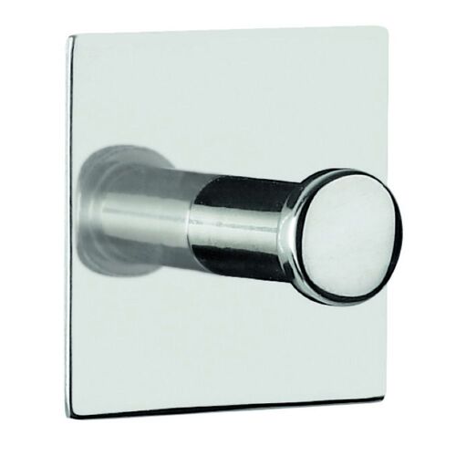Crochet Adhésif SPIRELLA Punt Carré Chrome
