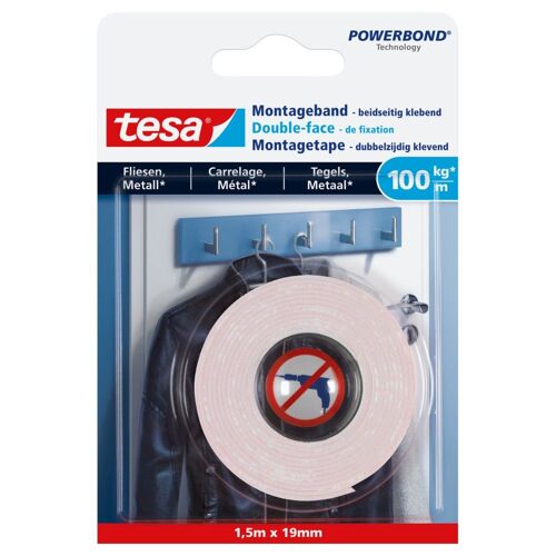 Ruban de fixation TESA pour le carrelage et le métal