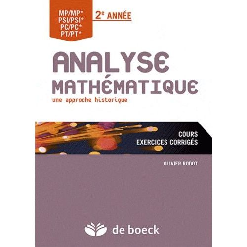 Analyse Mathématique - Une Approche Historique