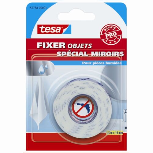 Adhésif double face pour miroir Tesa - FIXER 1,5m
