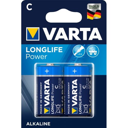 Lot de 2 piles alcaline VARTA Longlife Power C/LR14