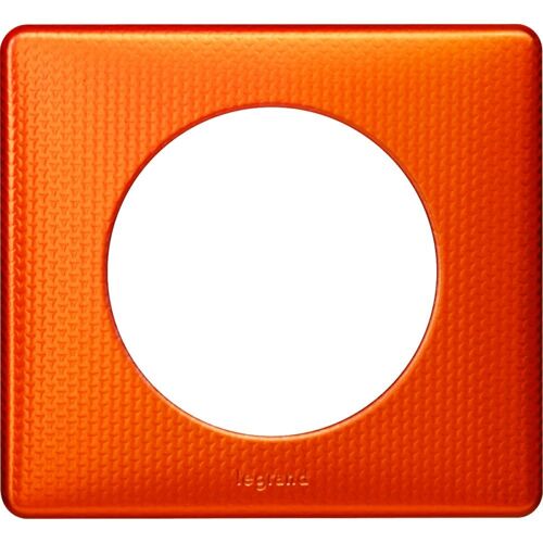 Plaque de finition Legrand pour 1 prise CELIANE snake orange