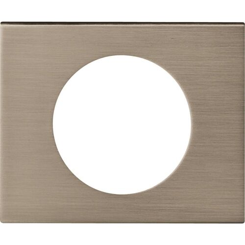 Plaque de finition Legrand pour 1 prise CELIANE inox brossé
