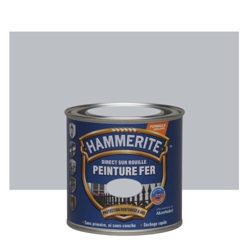 Peinture fer Hammerite brillant Argent 0,25 L