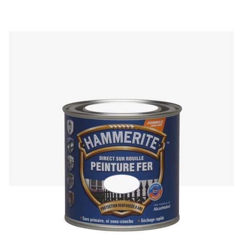 Peinture fer Hammerite Blanc 0,25 L