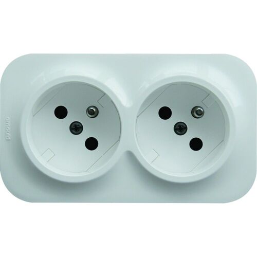 Double prise 2 pôles + terre ARNOULD profil éco