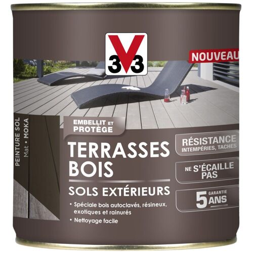 Peinture Sol Terrasse Bois V33 Moka 0,5L
