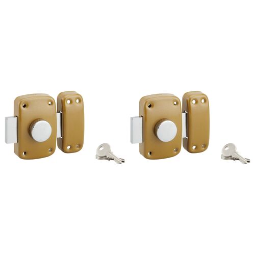 Lot de 2 verrous 23x45mm