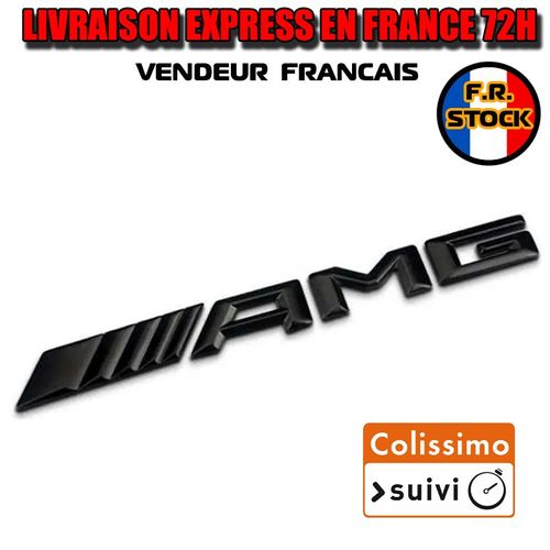 Logo Badge Emblème De Coffre Amg Noir Mat Mercedes-Benz