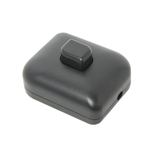 Interrupteur à pied unipolaire DEBFLEX 2 ampères noir