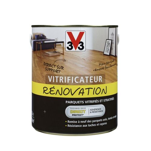 Vitrificateur Parquet Rénovation V33 Chêne Moyen Cire 2,5L