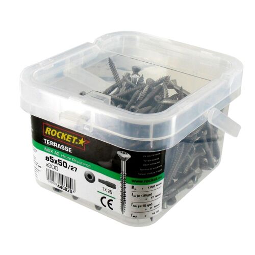 Vis terrasse Rocket 5x50 inox A2 Seau 200p