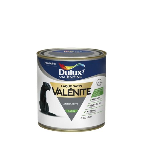 Peinture Dulux Valentine Laque Valénite Satin Anthracite 0,1
