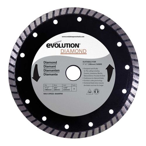 Disque diamant 185mm pour scie Evolution