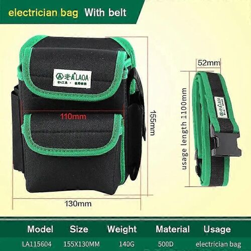 Ceinture à outils multifonction 600d Double Couches Oxford Tissu Sacs De Réparation Sac De Sac Pour Electricien Ménage Avec Ceinture